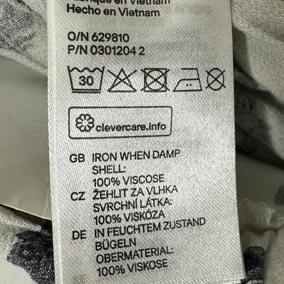 H&M Skirt Womens Size 6 Leaf Print Boho Bohemian Earthy - Picture 6 of 7